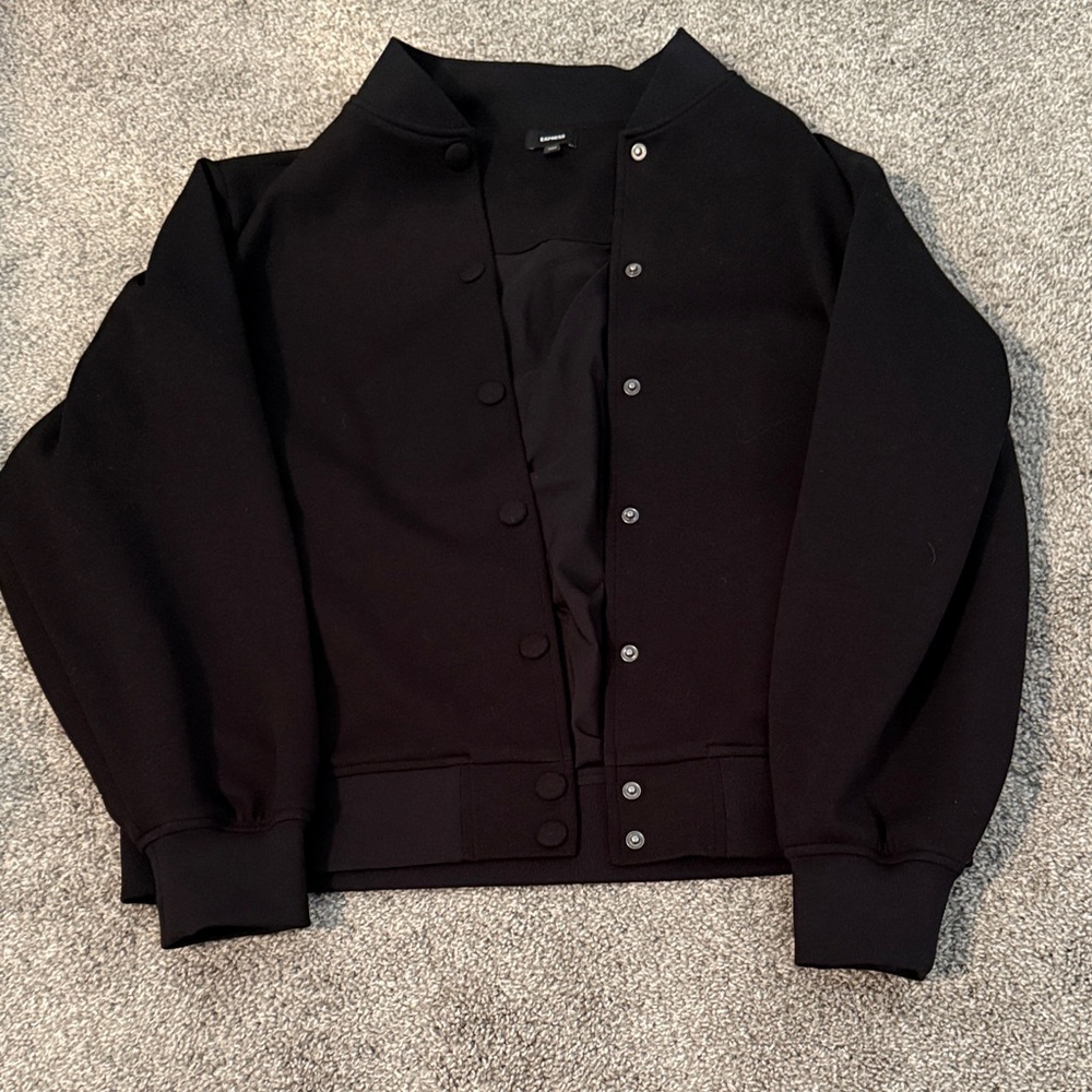 Express Women's Black Bomber Jacket